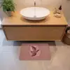 Illustratie - Vogels - Abstract - Roze Badmat klein -sfeer1