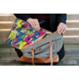 Bliksemschichten - Patroon - Marmer - Kleuren laptophoes neopreen klein -tas