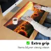 Zonnebloemen - Zonsondergang - Landschap Muismat XXL klein -sfeer3