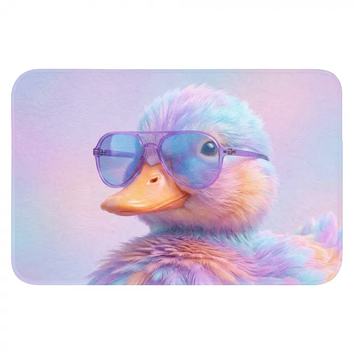 Eend - bril - Pastel WCmat klein -3d