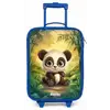 Panda - Bamboebos - Groen Kinderkoffer - Blauw klein -zz3dotto