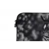 Springen - Paard - Zwart - Wit laptophoes neopreen klein -detail