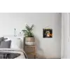 Doorkijk - Pad - Bloemen - Struik - Kleurrijk textielposter latten blank klein -woonkamer