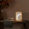 Verf - Bruin - Japandi Light Box met kabel (Tafellamp) klein -sfeer4