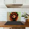 Vrouw - Aardbeien - Kroon keuken achterwand spatscherm klein -sfeer2