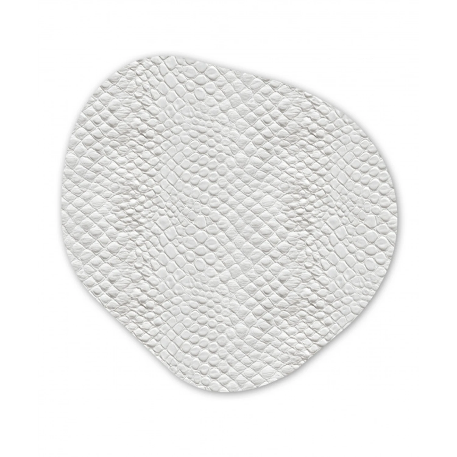 Slang - Patroon - Wit Wandcirkel Organisch Forex 3mm klein 629 -3d