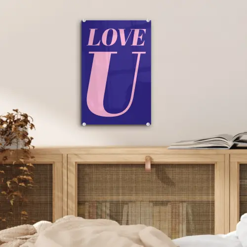 Love - Blauw - Valentijn plexiglas 5mm klein -sfeer4