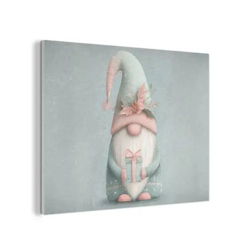 Kerstgnome - Cadeau - Groen PET vilt klein -3d