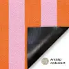 Patroon - Oranje - Fijn - Strepen Deurmat klein -antislip_NL