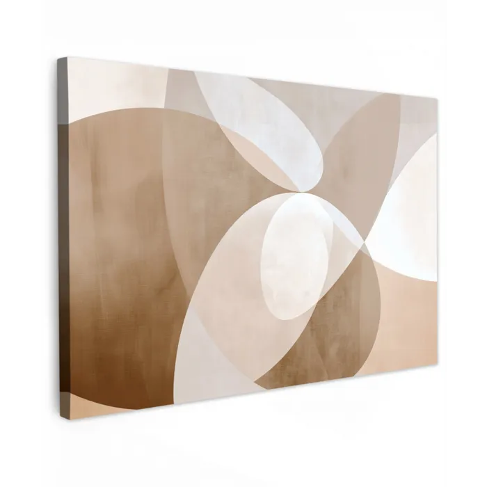 Ovale vormen - Transparant - Zachte overgang canvas 2cm klein -z3d