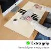 Penseelstreken - Verticaal - Zwart Muismat XXL klein -sfeer3