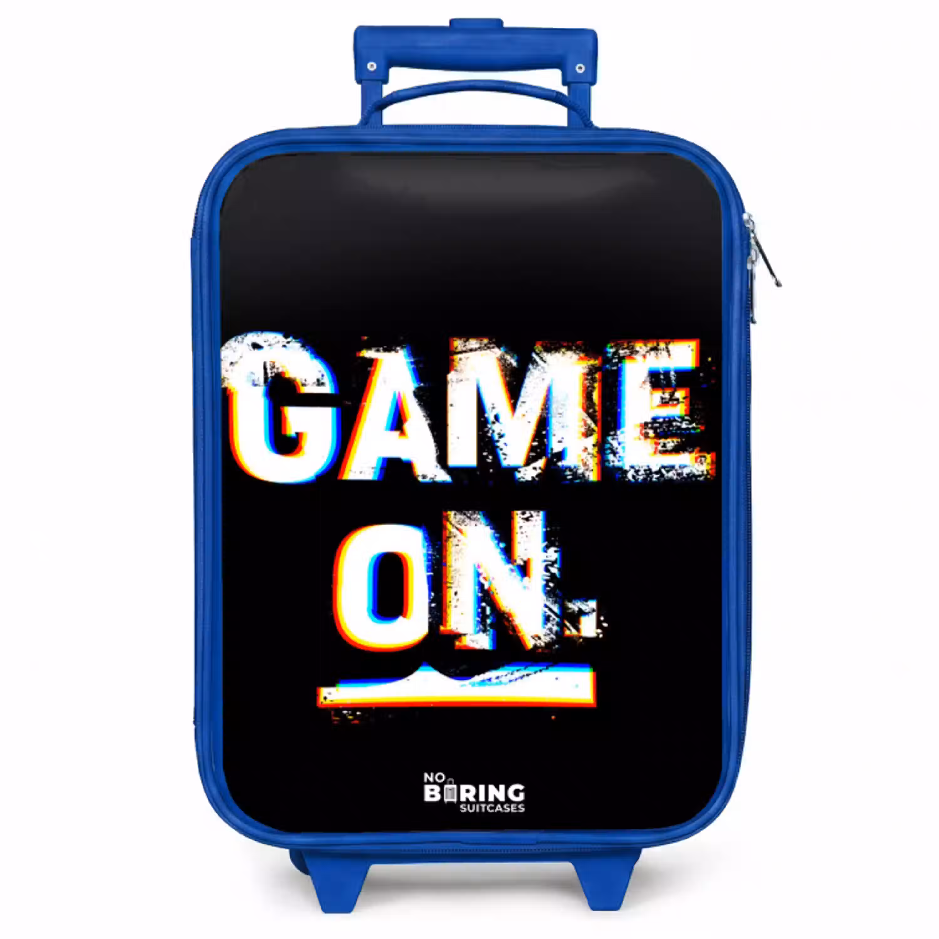 Game on in zwart wit Kinderkoffer - Blauw klein -zzz_website3d