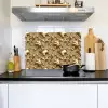 Druppels - Organisch - Goud Inductie beschemer met haakjes klein 777 -sfeer2