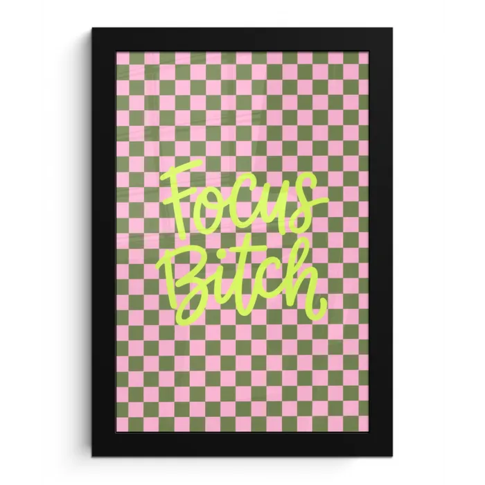 Focus - Vakken - Roze fotolijst zwart zonder passe partout klein -3d