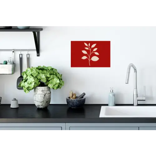 Silhouet - Bladeren - Tak Muursticker klein -keuken