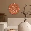 Terrazzo - Patroon - Klei Wandcirkel kunststof plaat 5mm dik klein 188 -sfeer1
