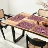 Zebra - Motief - Bordeaux - Rood Placemat vinyl groot 368 -zzsfeer4_Kitchenyeah-website