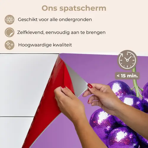 Druif - Disco - Glitter - Paars keuken achterwand spatscherm klein -spatscherm_NL