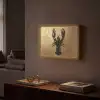 Kreeft - Zwart - Goud - Luxe Light Box met batterij (Wandlamp) middel -sfeer1