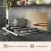 Lepel - Rijst - Hout - Beige keuken achterwand spatscherm klein -usp_NL