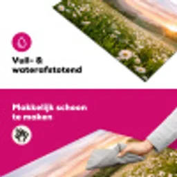 Madelief - Veld - Heuvels - Groen Inductie beschermer vinyl 3mm klein -wsfeer6_website