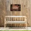 Sneeuw - Houtlook - Quote - Let it snow Tuinposter op houten frame 2 cm dik klein -sfeer4