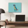Dinosaurus - Blauw - Zonnebril PET vilt klein -sfeer5