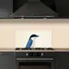 Illustratie - Blauw - Vogel keuken achterwand spatscherm klein -sfeer1