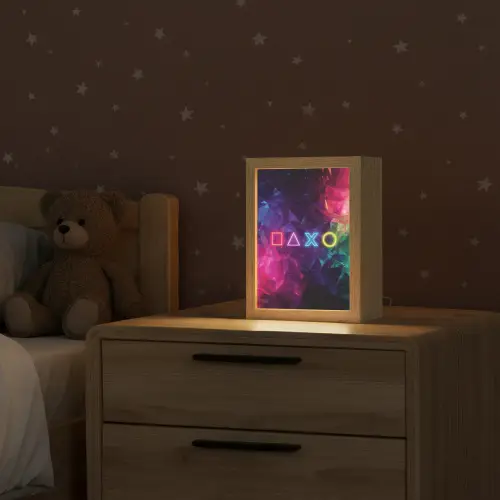 Playstation - Kleurrijk - Abstract - Neon Light Box met kabel klein -sfeer1_kind