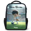 Jongen - Stadion - Voetbal - Zonlicht Rugzak - Zwart middel -3d
