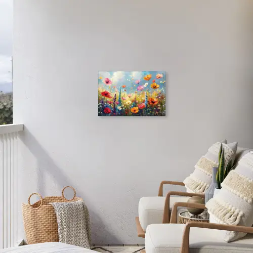 Bloemen - Natuur - Botanisch - Kunst Tuinposter op houten frame 2 cm dik klein -sfeer1