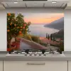 Middelandse zee - Sinaasappel - Heuvels - Zee keuken achterwand spatscherm klein -3d_website
