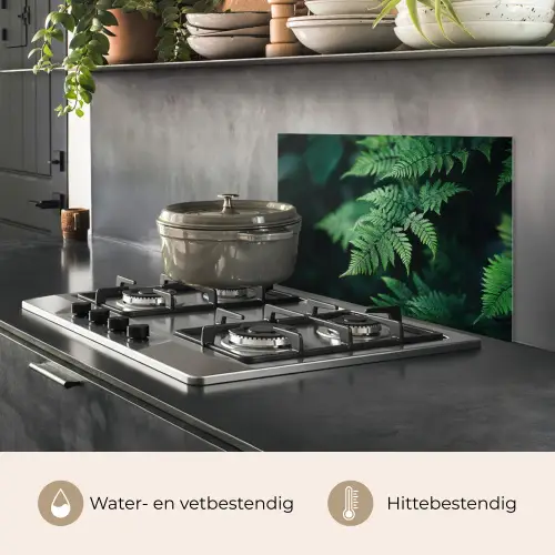 Varenblad - Groen - Structuur - Wazig keuken achterwand spatscherm klein -usp_NL