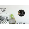 Quotes - Keuken - Spreuken - In deze keuken wordt gekookt met liefde - Liefde Wandcirkel aluminium klein -kinderkamer
