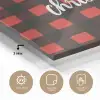 Geruit - Rood - Tekst - Christmas plexiglas 5mm klein -sfeer2