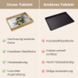 Olijventak - Beton - Mediterraan Dienblad Rechthoek middel -USP_VergelijkingDE
