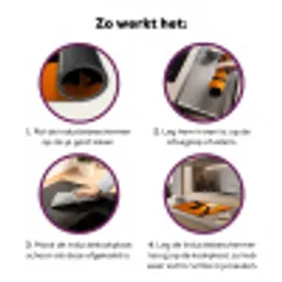 Gier - Tak - Zon - Oranje Inductie beschermer vinyl 3mm klein -zzzzzzz-cc-werking