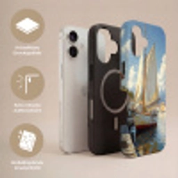 Zeilschip - Huizen - Kade - Zee Toughcase MagSafe Apple iPhone 17 klein -USP_Lagen_DE