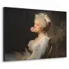 Vrouw - Barokjurk - Kauwgom Textielframe zwart klein -3d
