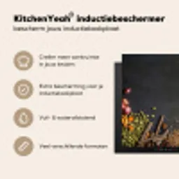 Stilleven van Specerijen en Aroma's Inductie beschermer vinyl 3mm middel -sfeer2