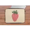 Aardbei - Minimalistisch - Rood - Fruit laptophoes neopreen klein -tafel