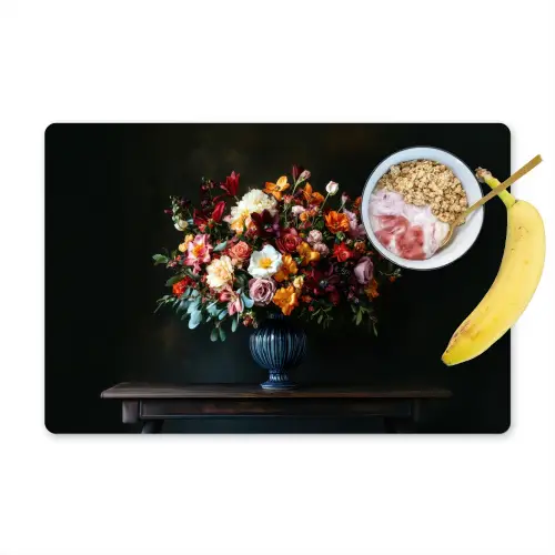 Groot - Bloemen - Vaas - Boeket Placemat vinyl groot -zzzproduct_Kitchenyeah-website