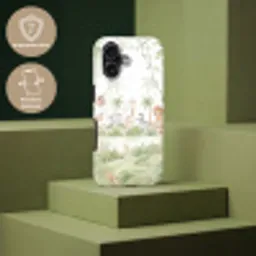 Dieren - Jungle - Pastel Toughcase MagSafe Apple iPhone 17 klein -USP_PrintM_NL