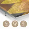 Zonnebloem - Dauwdruppels - Geel - Zonlicht plexiglas 5mm klein -sfeer2