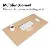 Perzik - Lijntekening - Pit - Beige Muismat XXL klein -sfeer4