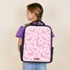 Roze vlinders Rugzak - Zwart middel -sfeer5