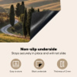 Toscaans - Landschap - Heuvels Inductie beschermer vinyl 3mm middel -vsfeer4_ENG