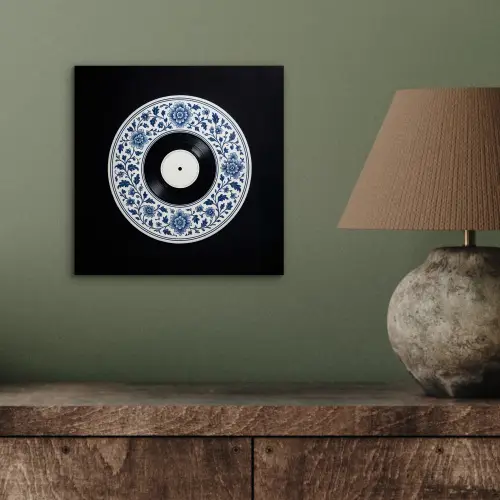 Vinyl - LP - Delfts Blauw - Muziek aluminium wit klein -sfeer2