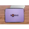 Maandag - Mok - Koffie - Paars laptophoes neopreen klein -tafel