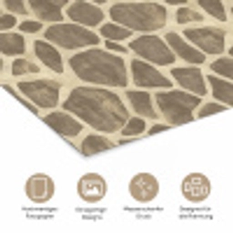 Giraf - Patroon - Beige - Bruin poster papier klein 62 -tcloseup_DE